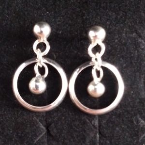 Sterling silver post earrings